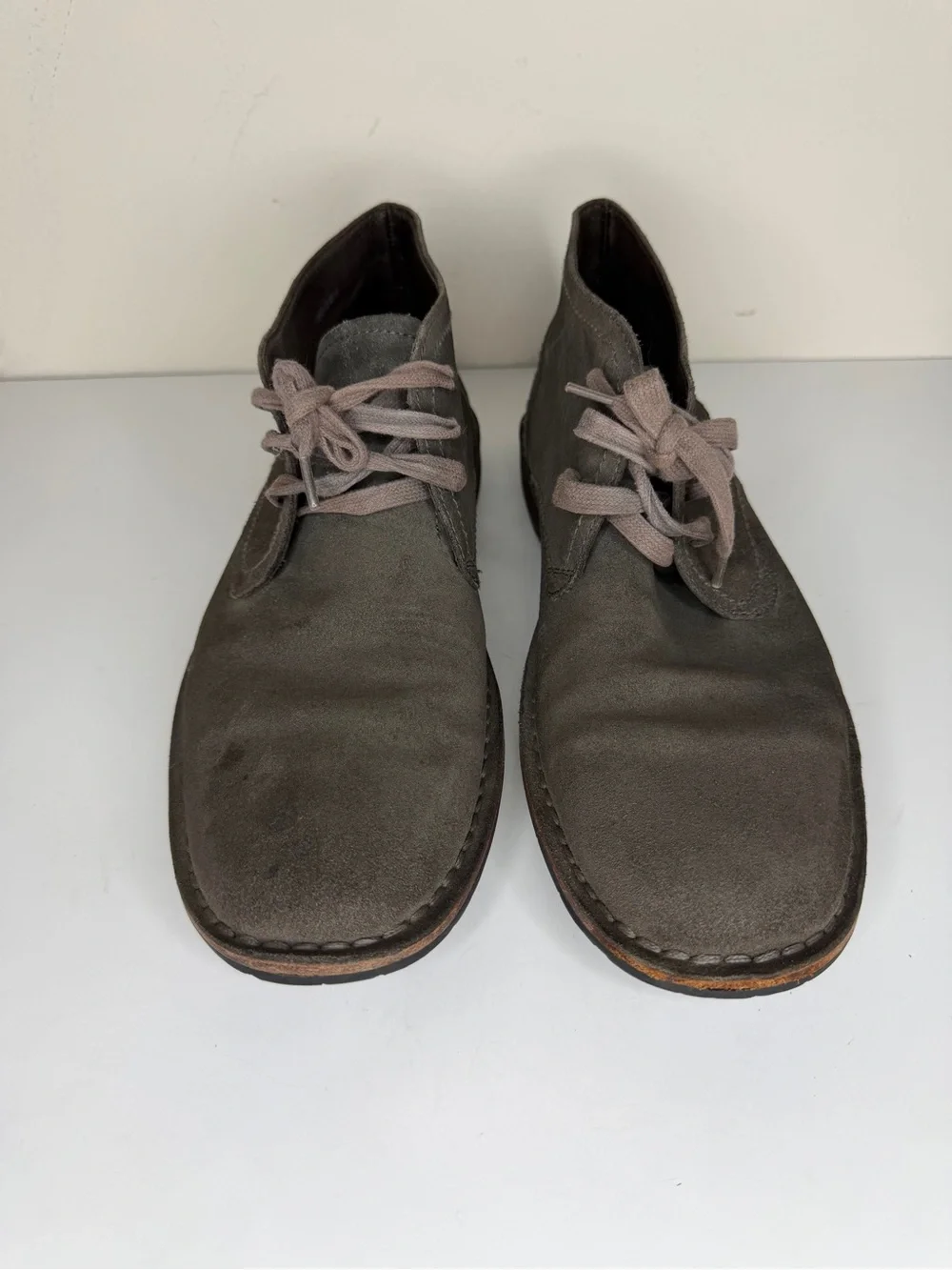 John Varvatos Hipster Men's Chukka Boots Size 11M Gray Suede Lace Up